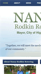 Mobile Screenshot of mayornancyrotering.com
